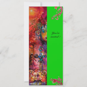 EXCALIBUR, helder rood, roze blauw groen Kaart