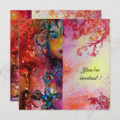 EXCALIBUR, helder rood, roze paars Kaart (Voorkant / Achterkant)