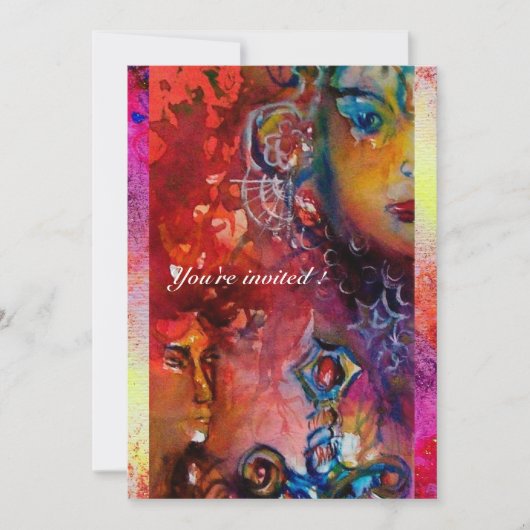 EXCALIBUR, helder rood, roze paars Kaart (Voorkant)