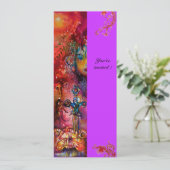 EXCALIBUR, helder rood, roze violet Kaart (Staand voorkant)