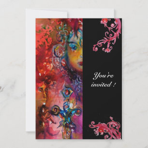 EXCALIBUR, helder rood, zwart Kaart