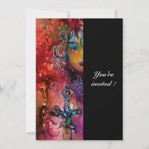 EXCALIBUR, helder rood, zwart Kaart