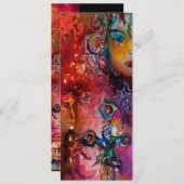 EXCALIBUR, helder rood, zwart Kaart (Voorkant / Achterkant)