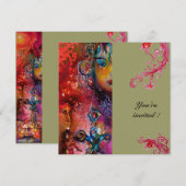 EXCALIBUR, helderrood, grijs Kaart (Voorkant / Achterkant)