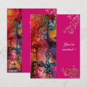 EXCALIBUR, helderrood, paars Kaart (Voorkant / Achterkant)