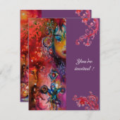 EXCALIBUR , helderrood , paars Kaart (Voorkant / Achterkant)