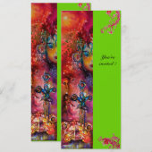 EXCALIBUR, helderrood, roze blauw groen Kaart (Voorkant / Achterkant)