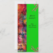 EXCALIBUR , helderrood ,roze blauw groen Kaart (Achterkant)