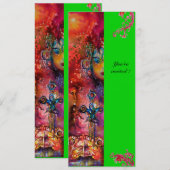 EXCALIBUR , helderrood ,roze blauw groen Kaart (Voorkant / Achterkant)