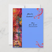 EXCALIBUR , helderrood ,roze blauw Kaart (Achterkant)