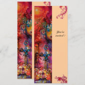 EXCALIBUR , helderrood ,roze Kaart (Voorkant / Achterkant)