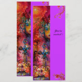 EXCALIBUR , helderrood , roze paars Kaart (Voorkant / Achterkant)