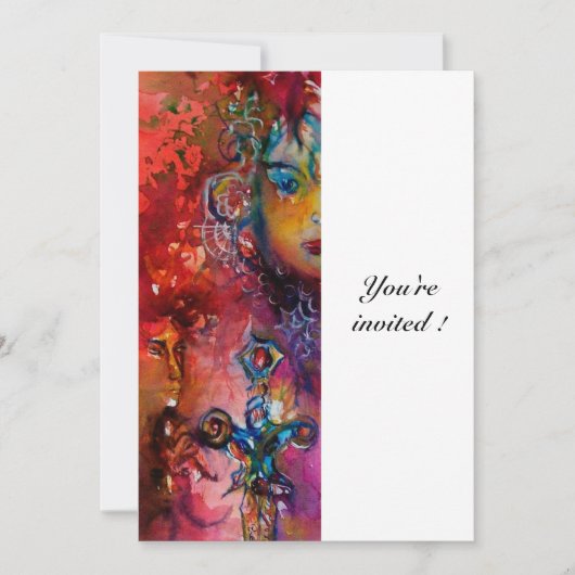 EXCALIBUR, helderrood, wit Kaart (Voorkant)