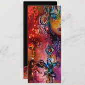 EXCALIBUR, helderrood, zwart Kaart (Voorkant / Achterkant)