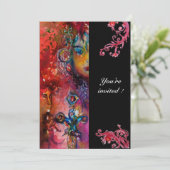 EXCALIBUR , helderrood , zwart Kaart (Staand voorkant)