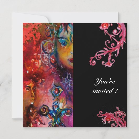 EXCALIBUR, helderrood, zwart Kaart (Voorkant)