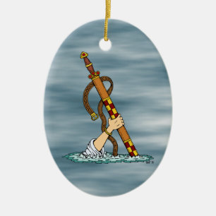 Excalibur Keramisch Ornament
