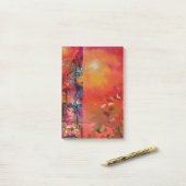 EXCALIBUR, KONINGIN VAN MAGISCH VASTE Fantasy Red  Post-it® Notes (Op bureau)