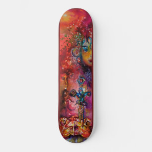 EXCALIBUR Magic Sword Arerian Legend Red Skateboard