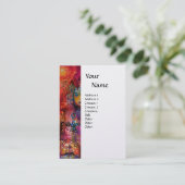 EXCALIBUR MAGIC SWORD FANTASY MONOGRAM Red Kraft Visitekaartje (Staand voorkant)