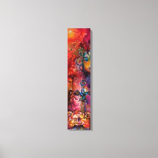 EXCALIBUR Magic Sword Fantasy Waterverf Canvas Afdruk (Voorkant)