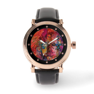 EXCALIBUR, Magıc Sword Red Paars Blue Fantasy Horloge