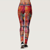 EXCALIBUR, Magic Sword Red Paars Fantasy Leggings (Achterkant)