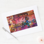 EXCALIBUR Magic Sword, Red Yellow Fantasy Rechthoekige Sticker (Envelop)