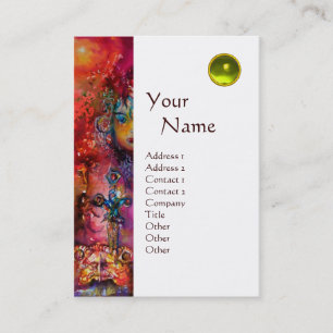 EXCALIBUR MONOGRAM metallic eggshell Visitekaartje