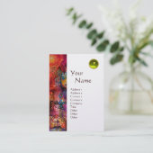 EXCALIBUR MONOGRAM metallic platina Visitekaartje (Staand voorkant)