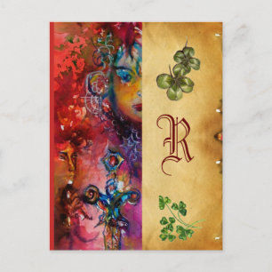 EXCALIBUR Monogram Parchment St.Patrick's Day Briefkaart