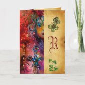 EXCALIBUR Monogram Parchment St.Patrick's Day Kaart (Voorkant)