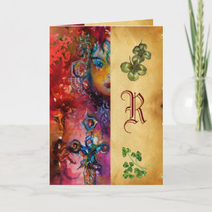 EXCALIBUR Monogram Perkament St.Patrick's Dag Kaart