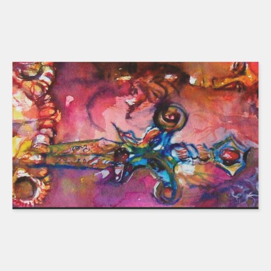 EXCALIBUR RECHTHOEKIGE STICKER (Voorkant)