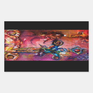 EXCALIBUR RECHTHOEKIGE STICKER