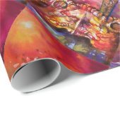 EXCALIBUR, rood paars blauw Cadeaupapier (Rol Hoek)