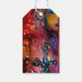 EXCALIBUR, rood Paarse zwart perkament Cadeaulabel (Achterkant)