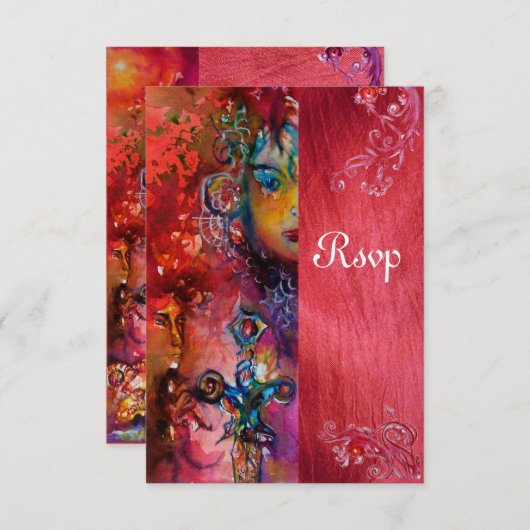 EXCALIBUR, rouge vif, RSVP bleu (Devant / Derrière)