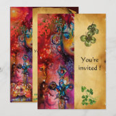 EXCALIBUR ,St Patrick's Dag Feest ,perkament Kaart (Voorkant / Achterkant)