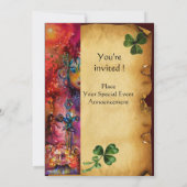 EXCALIBUR ,St Patrick's Day Feest ,perkament Kaart (Achterkant)