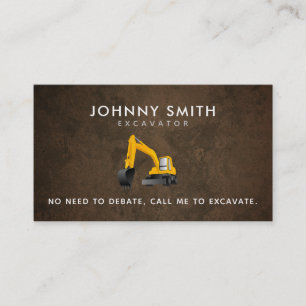 Excavation Slogans Visitekaartjes