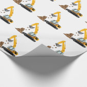 Excavator Cadeaupapier (Hoek)