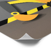 Excavator Construction African American Boy Room Poster (Hoek)