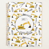 Excavator Construction Trucks Tools Planner (Voorkant)