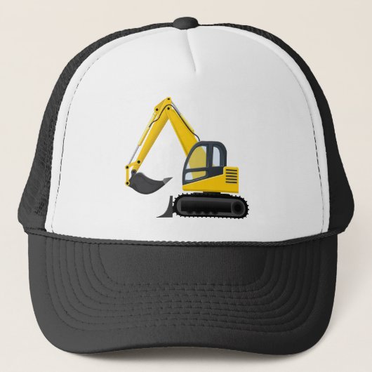 Excavator, Ditch-digger ontwerp van machines Trucker Pet (Voorkant)