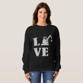 Excavator Driver Construction Building Workers Lov Trui (Voorkant volledig)