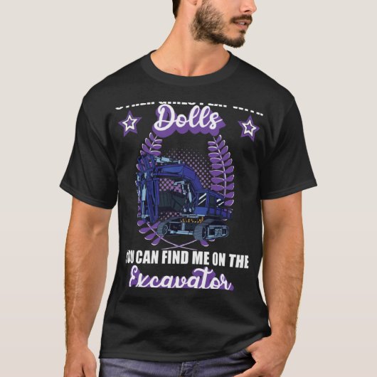 Excavator excavator driver vehicles construction s t-shirt (Voorkant)