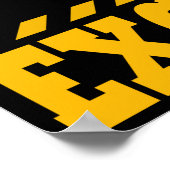 Excavator Giften Kinder Construction Gift Excavato Poster (Hoek)