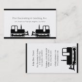 Excavator Grader W/W van Grading Grading Grading C Visitekaartje (Voorkant / Achterkant)