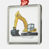 Excavator Metalen Ornament (Links)